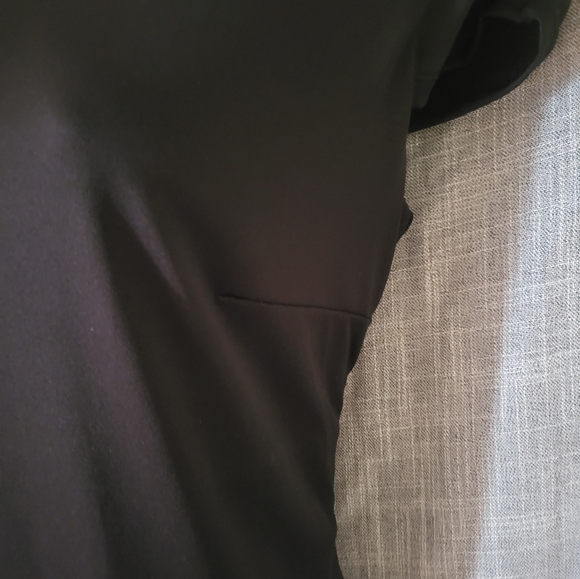 Perfect Little Black Bodycon Dress Jessica sz S Midi Simple lined spandex - Picture 3 of 14